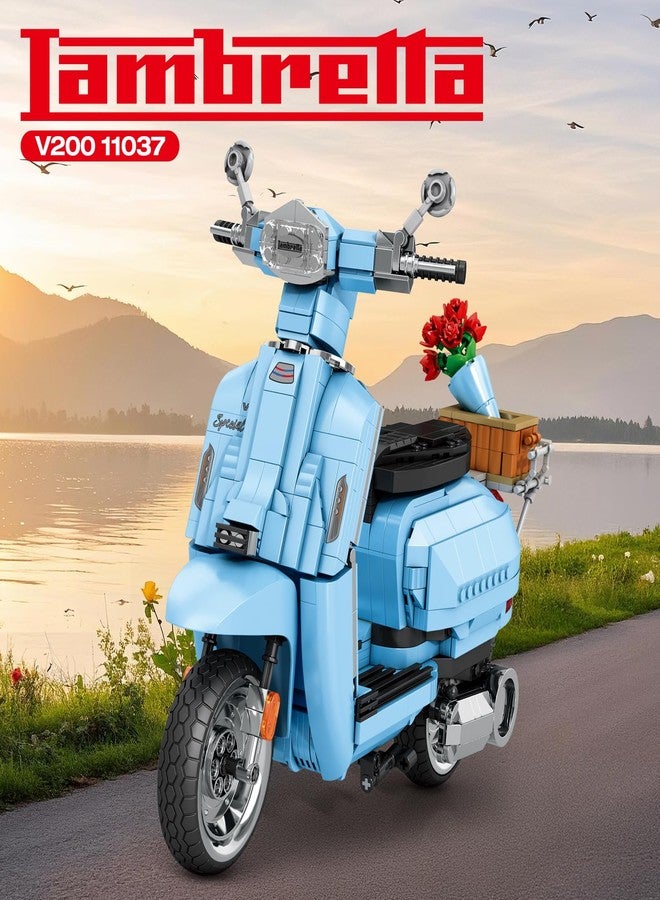 Reobrix V200 Motorcycle Building Toy for Adults, Motorbike Building Set for Adults, Collectible Cool Sidecar Motorcycle Model Kit with Stand, Room Decor Birthday Gifts for Adult (1,169 PCS) - Image 2